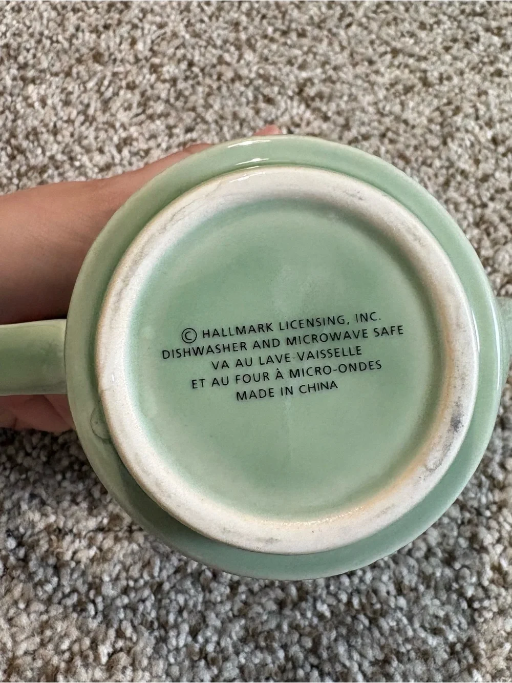 Hallmark Celadon Green Stacked Teapot Mug Set